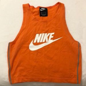 Orange and Blue Nike tank top